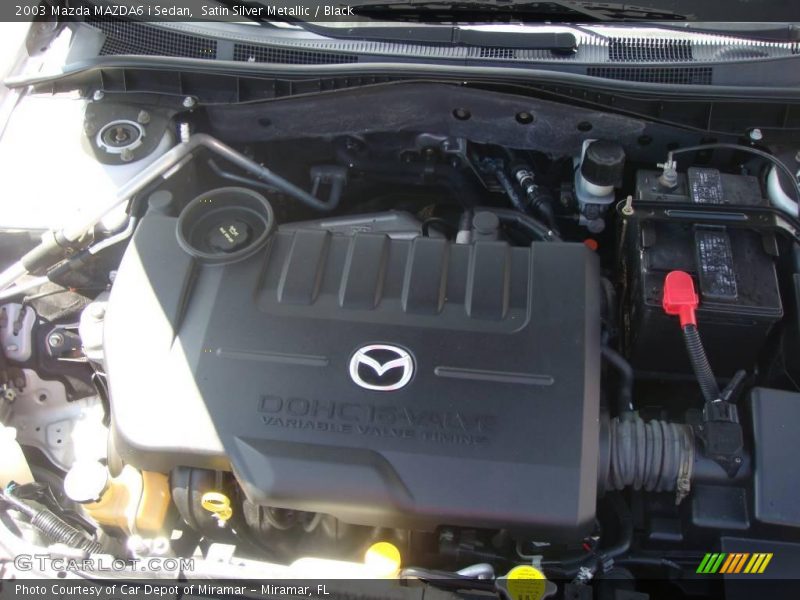 Satin Silver Metallic / Black 2003 Mazda MAZDA6 i Sedan