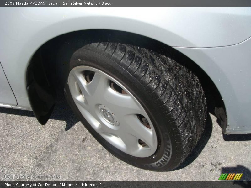 Satin Silver Metallic / Black 2003 Mazda MAZDA6 i Sedan