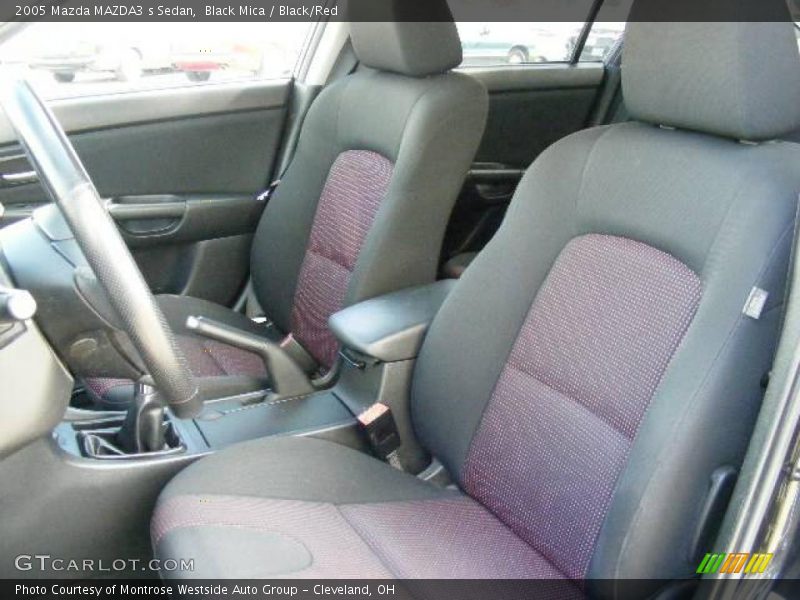 Black Mica / Black/Red 2005 Mazda MAZDA3 s Sedan