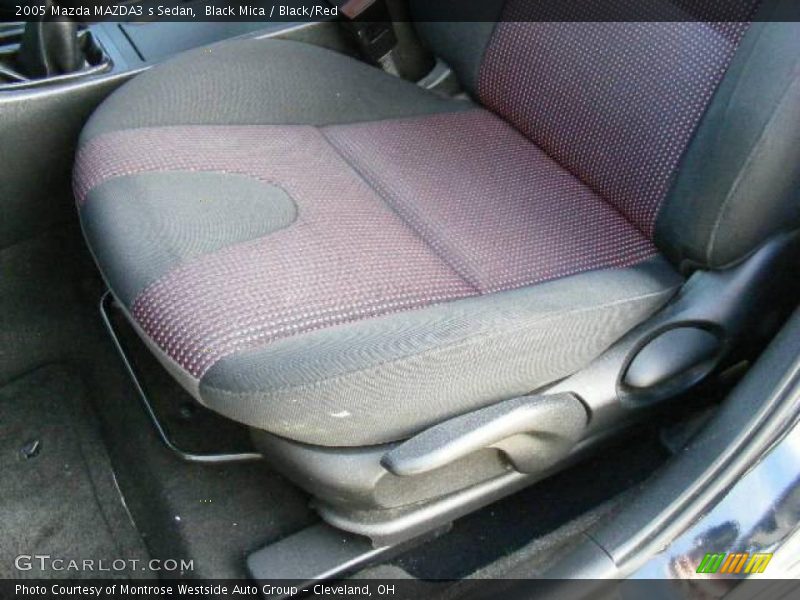 Black Mica / Black/Red 2005 Mazda MAZDA3 s Sedan