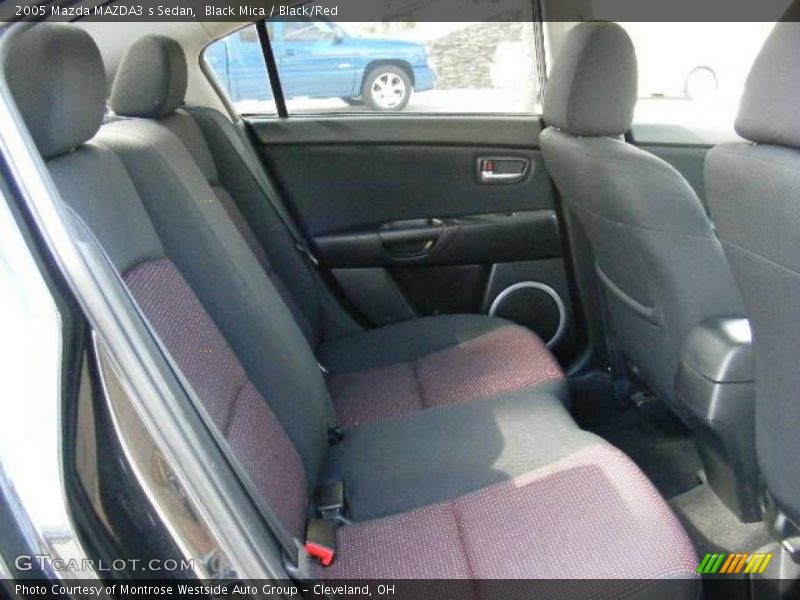 Black Mica / Black/Red 2005 Mazda MAZDA3 s Sedan