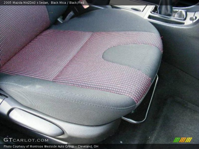 Black Mica / Black/Red 2005 Mazda MAZDA3 s Sedan