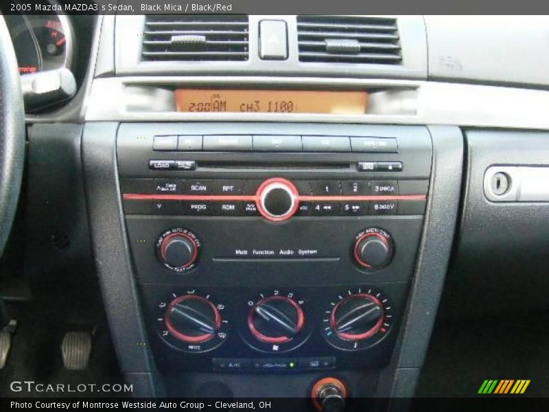 Black Mica / Black/Red 2005 Mazda MAZDA3 s Sedan