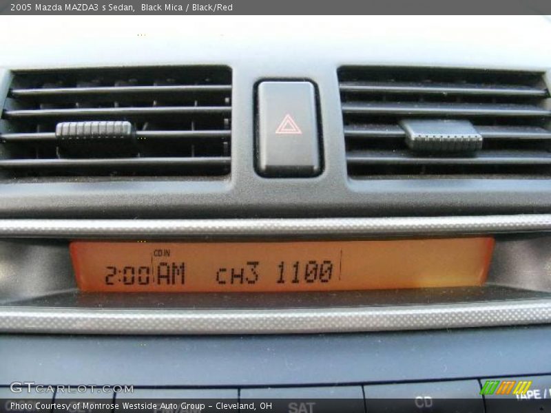 Black Mica / Black/Red 2005 Mazda MAZDA3 s Sedan