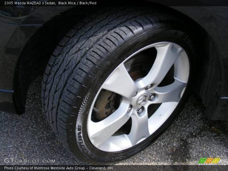 Black Mica / Black/Red 2005 Mazda MAZDA3 s Sedan