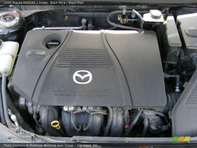 Black Mica / Black/Red 2005 Mazda MAZDA3 s Sedan