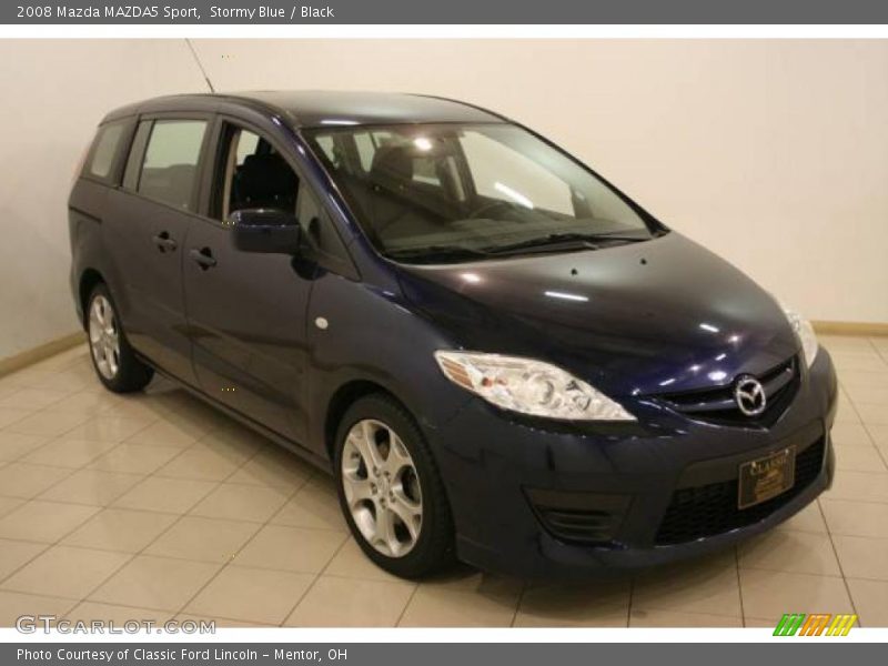 Stormy Blue / Black 2008 Mazda MAZDA5 Sport