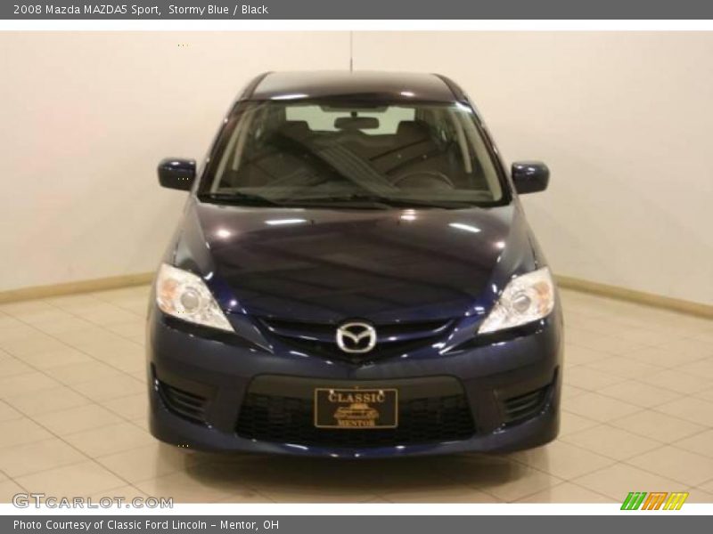 Stormy Blue / Black 2008 Mazda MAZDA5 Sport