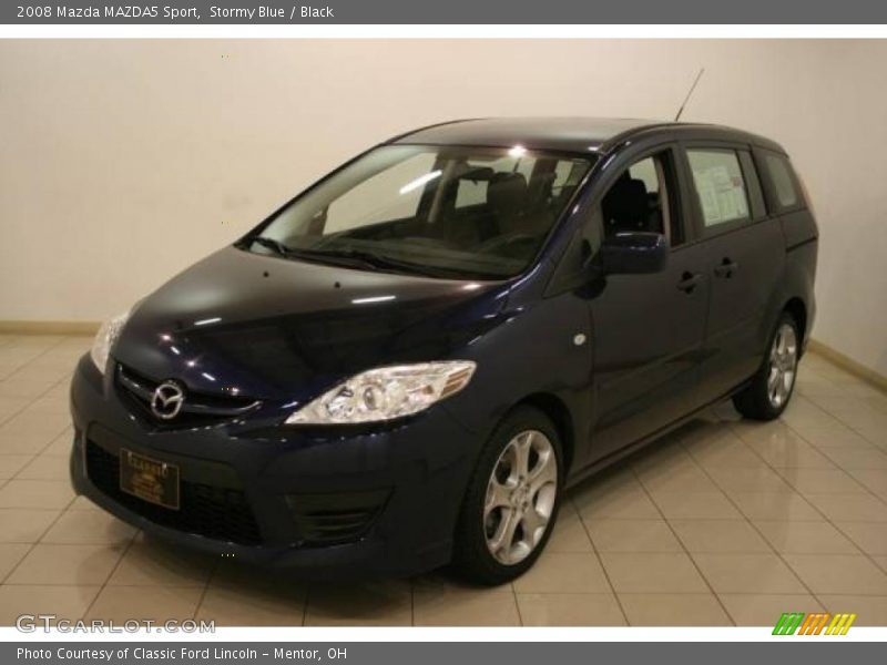 Stormy Blue / Black 2008 Mazda MAZDA5 Sport