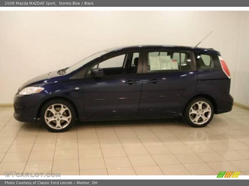 Stormy Blue / Black 2008 Mazda MAZDA5 Sport