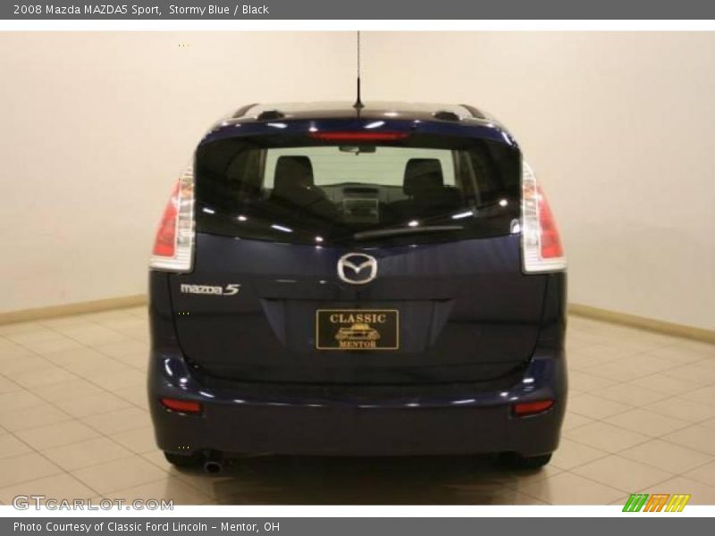 Stormy Blue / Black 2008 Mazda MAZDA5 Sport
