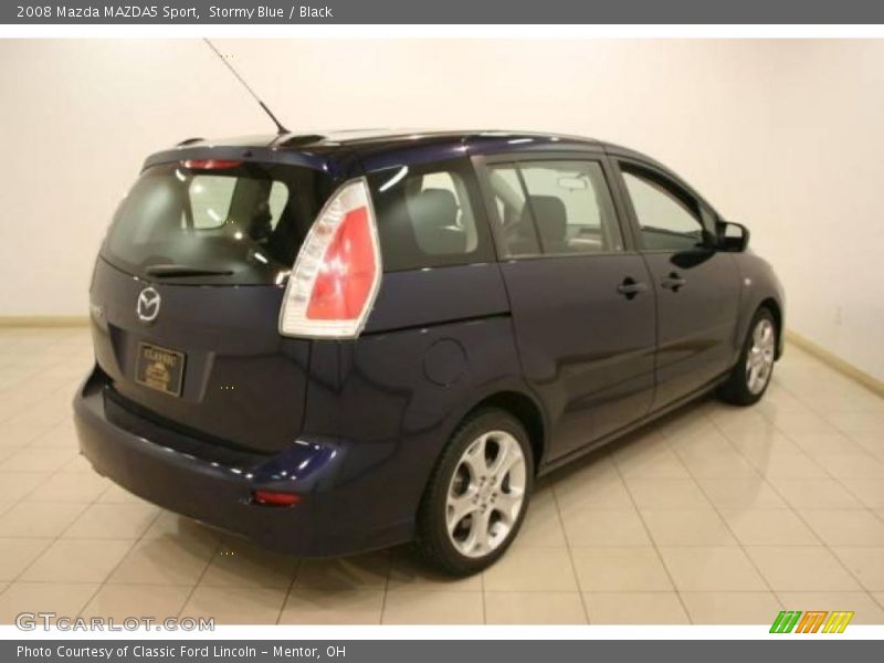 Stormy Blue / Black 2008 Mazda MAZDA5 Sport