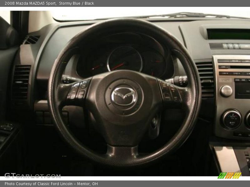 Stormy Blue / Black 2008 Mazda MAZDA5 Sport