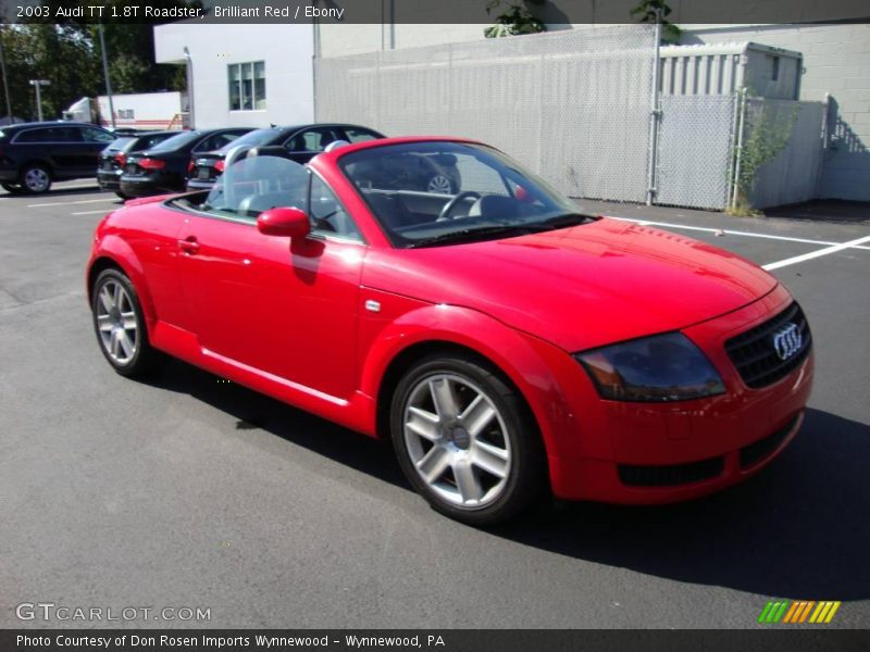 Brilliant Red / Ebony 2003 Audi TT 1.8T Roadster