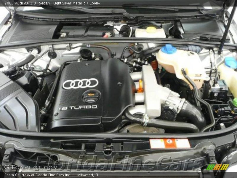 Light Silver Metallic / Ebony 2005 Audi A4 1.8T Sedan