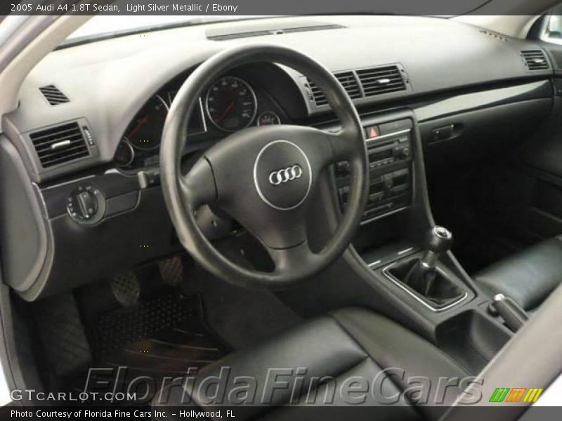 Light Silver Metallic / Ebony 2005 Audi A4 1.8T Sedan