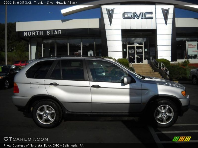 Titanium Silver Metallic / Black 2001 BMW X5 3.0i