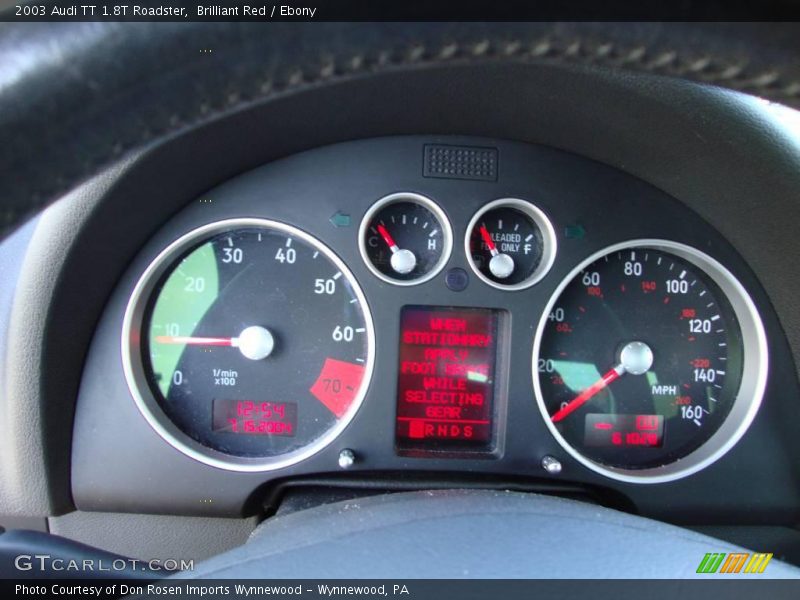 Brilliant Red / Ebony 2003 Audi TT 1.8T Roadster