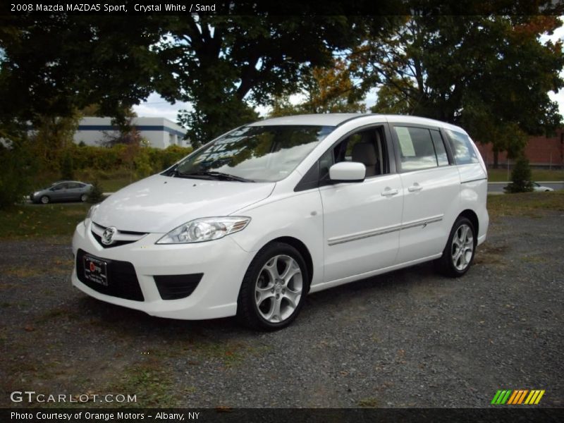 Crystal White / Sand 2008 Mazda MAZDA5 Sport