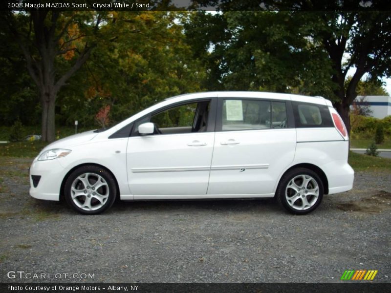 Crystal White / Sand 2008 Mazda MAZDA5 Sport