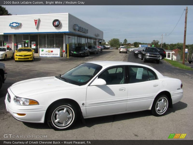 Bright White / Medium Gray 2000 Buick LeSabre Custom