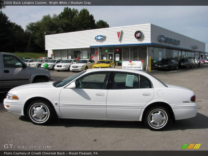 Bright White / Medium Gray 2000 Buick LeSabre Custom