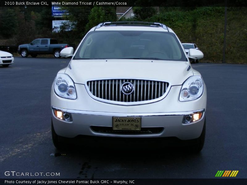 White Diamond Tricoat / Cashmere/Cocoa 2010 Buick Enclave CXL
