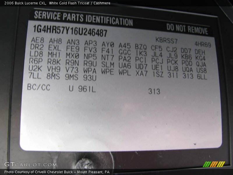 White Gold Flash Tricoat / Cashmere 2006 Buick Lucerne CXL