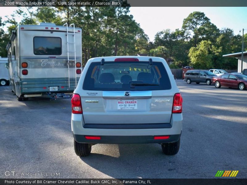 Light Sage Metallic / Charcoal Black 2008 Mazda Tribute i Sport