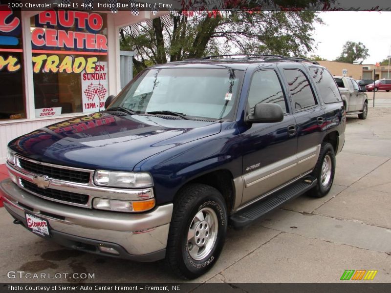 Indigo Blue Metallic / Gray 2000 Chevrolet Tahoe LS 4x4