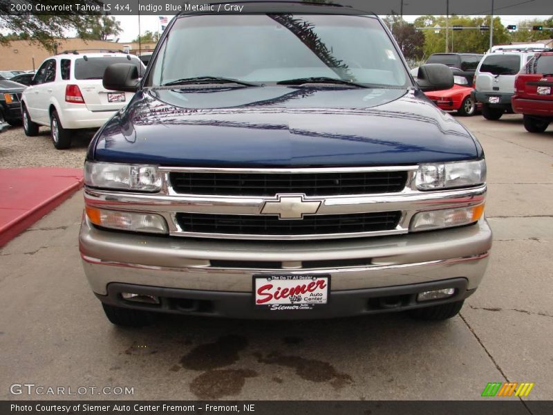 Indigo Blue Metallic / Gray 2000 Chevrolet Tahoe LS 4x4