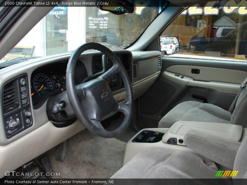 Indigo Blue Metallic / Gray 2000 Chevrolet Tahoe LS 4x4