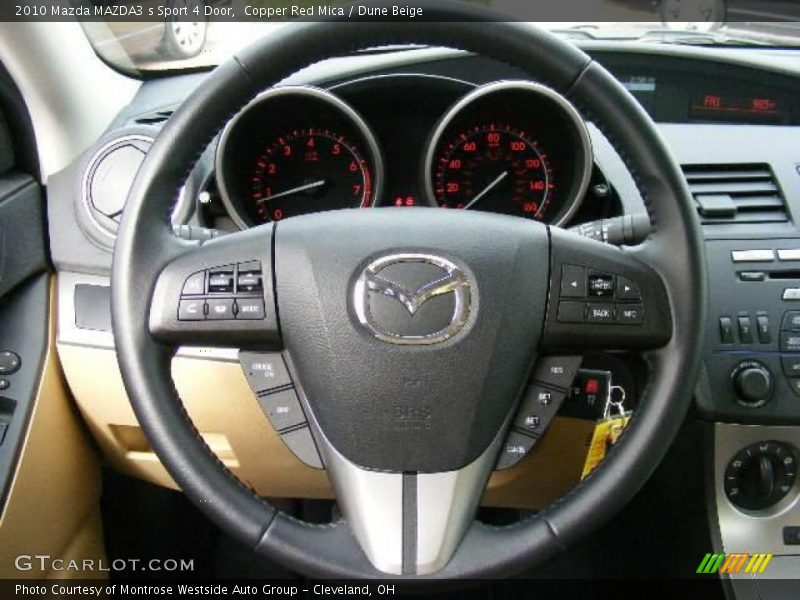 Copper Red Mica / Dune Beige 2010 Mazda MAZDA3 s Sport 4 Door