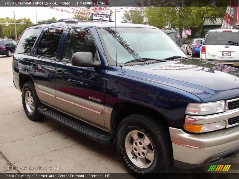 Indigo Blue Metallic / Gray 2000 Chevrolet Tahoe LS 4x4