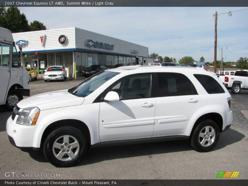 Summit White / Light Gray 2007 Chevrolet Equinox LT AWD