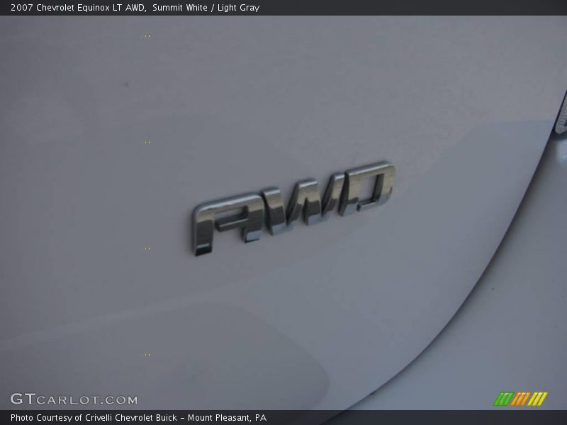 Summit White / Light Gray 2007 Chevrolet Equinox LT AWD