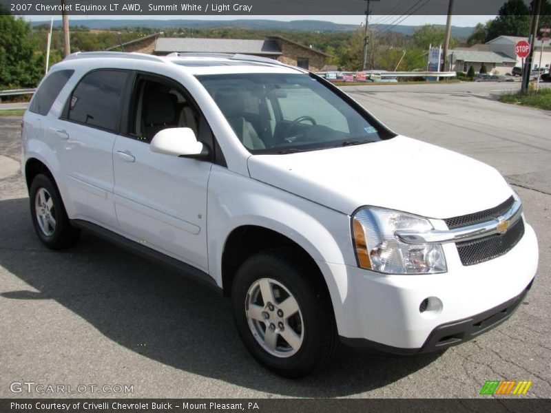 Summit White / Light Gray 2007 Chevrolet Equinox LT AWD