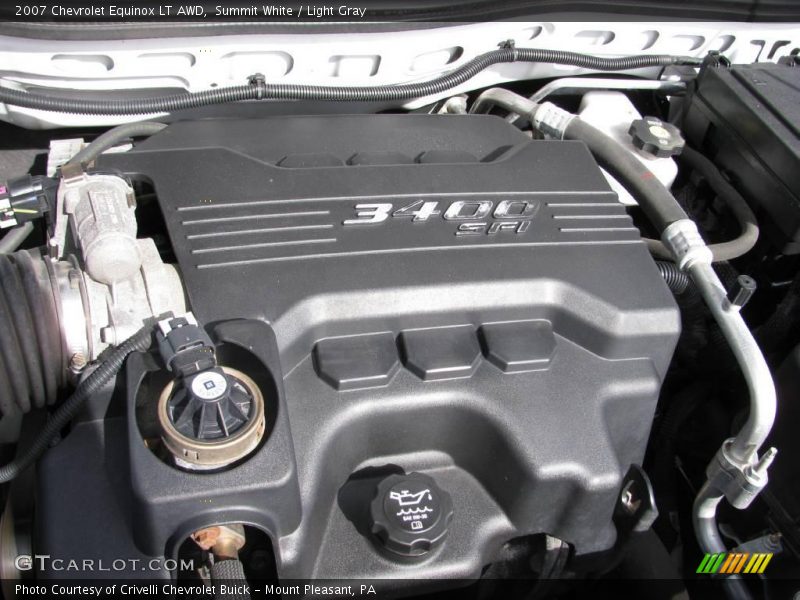Summit White / Light Gray 2007 Chevrolet Equinox LT AWD