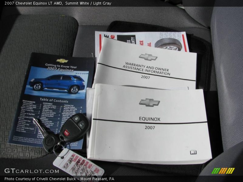Summit White / Light Gray 2007 Chevrolet Equinox LT AWD