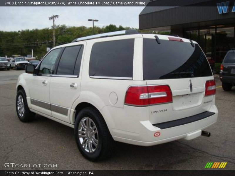 White Chocolate Tri Coat / Camel/Sand Piping 2008 Lincoln Navigator Luxury 4x4