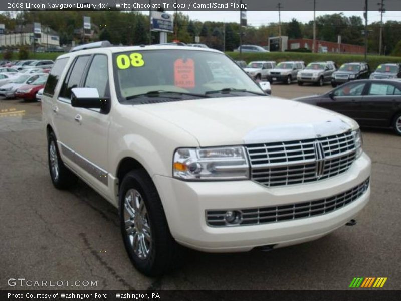 White Chocolate Tri Coat / Camel/Sand Piping 2008 Lincoln Navigator Luxury 4x4