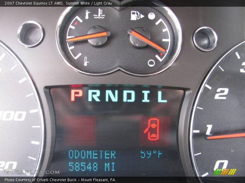 Summit White / Light Gray 2007 Chevrolet Equinox LT AWD