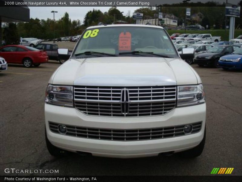 White Chocolate Tri Coat / Camel/Sand Piping 2008 Lincoln Navigator Luxury 4x4