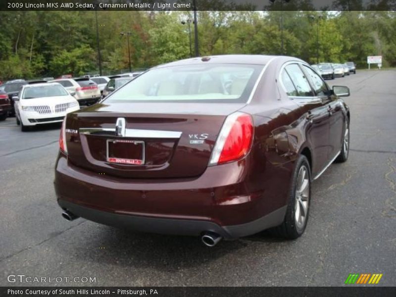 Cinnamon Metallic / Light Camel 2009 Lincoln MKS AWD Sedan