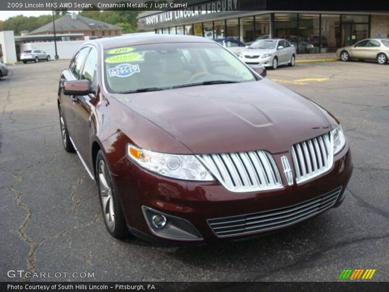 Cinnamon Metallic / Light Camel 2009 Lincoln MKS AWD Sedan
