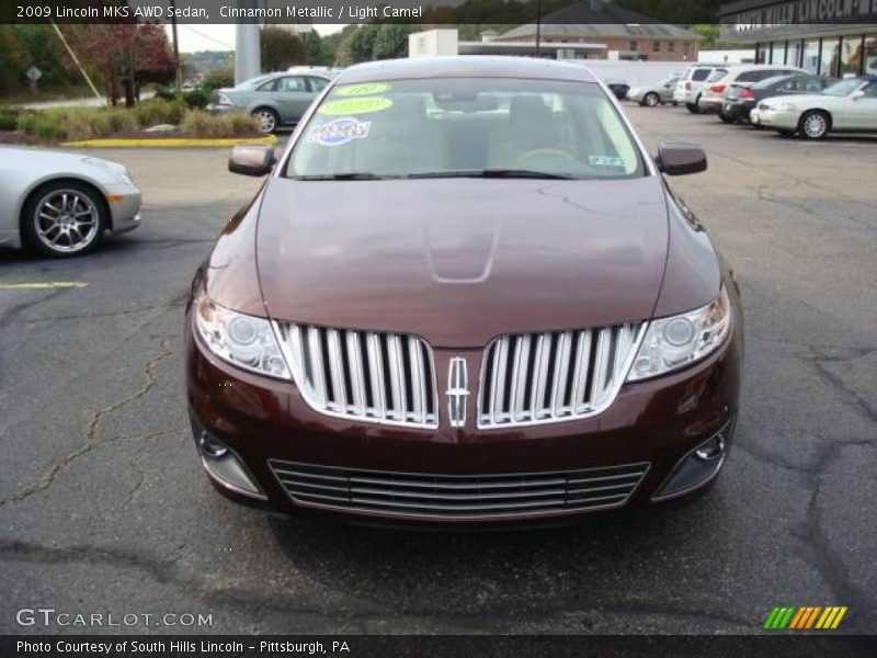 Cinnamon Metallic / Light Camel 2009 Lincoln MKS AWD Sedan