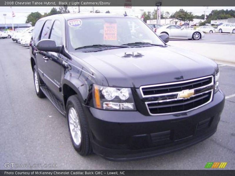 Black / Light Cashmere/Ebony 2008 Chevrolet Tahoe Hybrid