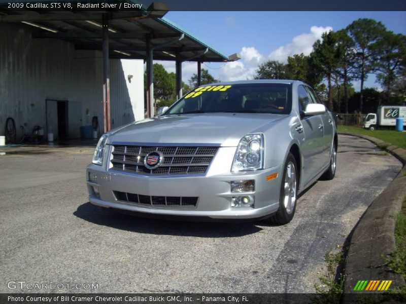 Radiant Silver / Ebony 2009 Cadillac STS V8