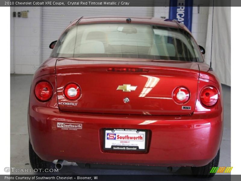 Crystal Red Tintcoat Metallic / Gray 2010 Chevrolet Cobalt XFE Coupe