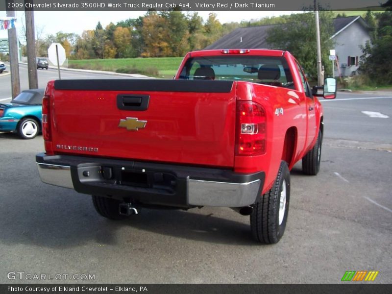 Victory Red / Dark Titanium 2009 Chevrolet Silverado 3500HD Work Truck Regular Cab 4x4